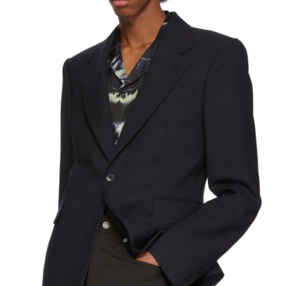 BNWT AW19 DRIES VAN NOTEN BORRIS NAVY JACKET 50 - Picture 12 of 12